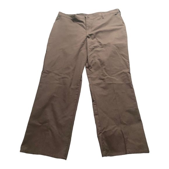 Mens Red Kap Brown Mechanic Work Pants 45x31 - Picture 2 of 6